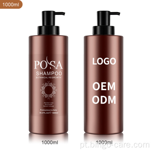 Shampoo Natural de Recrescimento de Cabelo Anti Queda de Cabelo